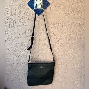 Kate Spade Black Pebbled Leather Crossbody Bag